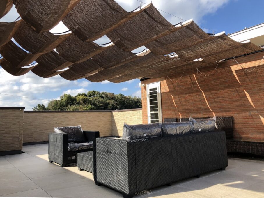 開閉シェードで屋上リビングを愉しむ家 福岡市西区 糸島市 へいせいのリフォーム