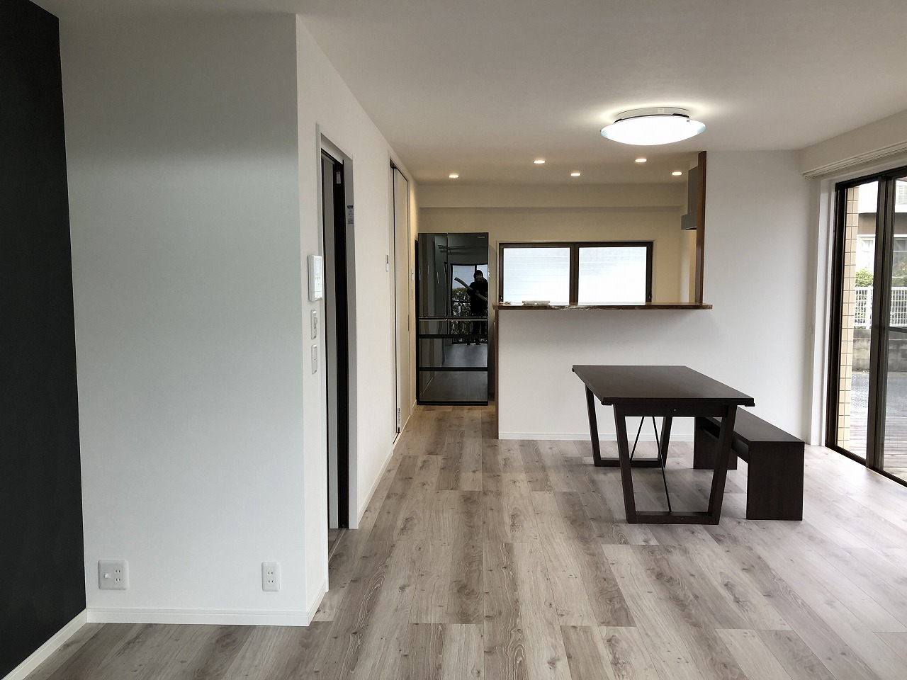 福岡市西区 家族に合わせて間取りを変えて 広がるldkとシューズクローク パントリーのあるマンションリフォーム へいせいのリフォーム